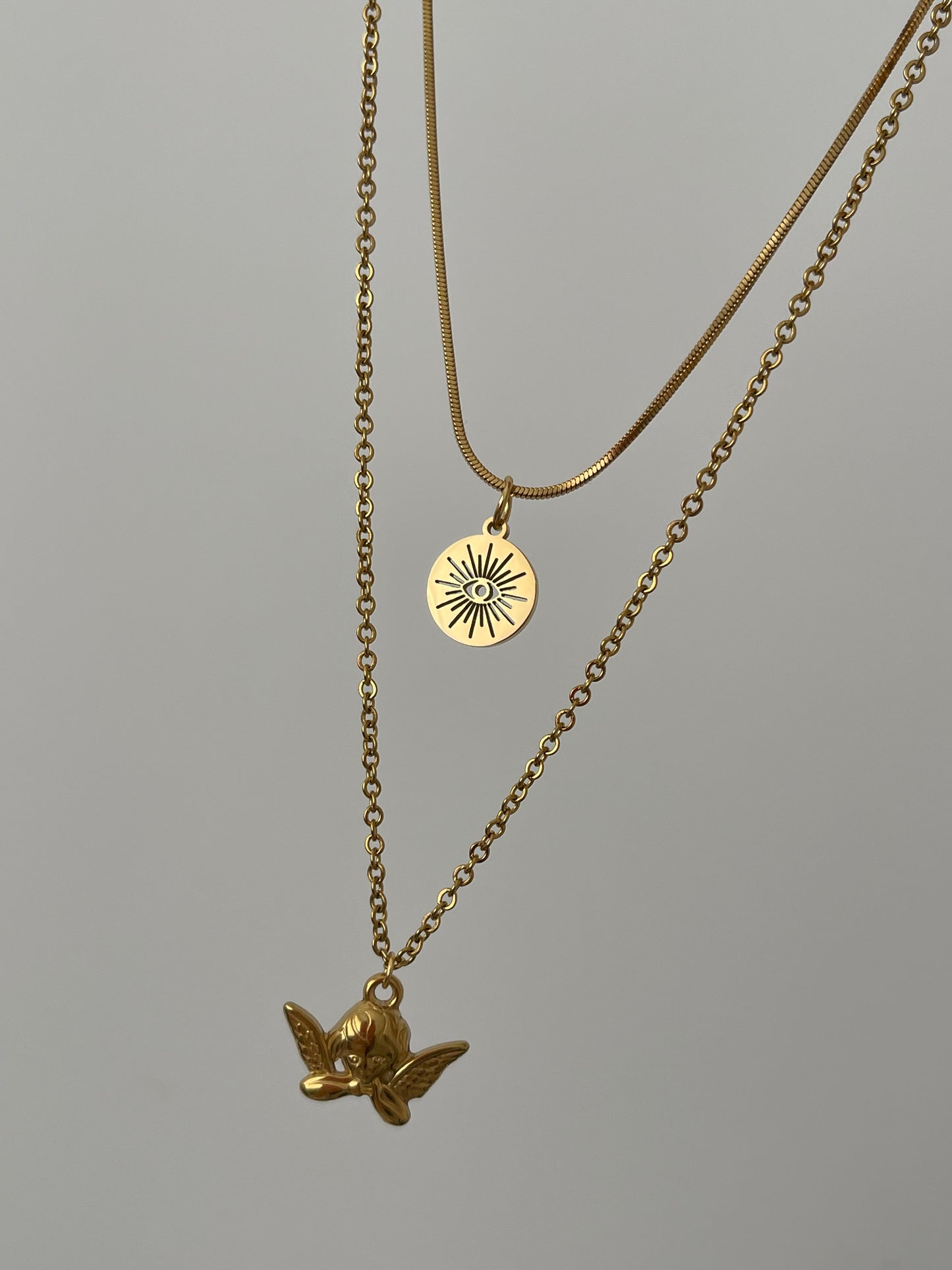 Collier double Angel
